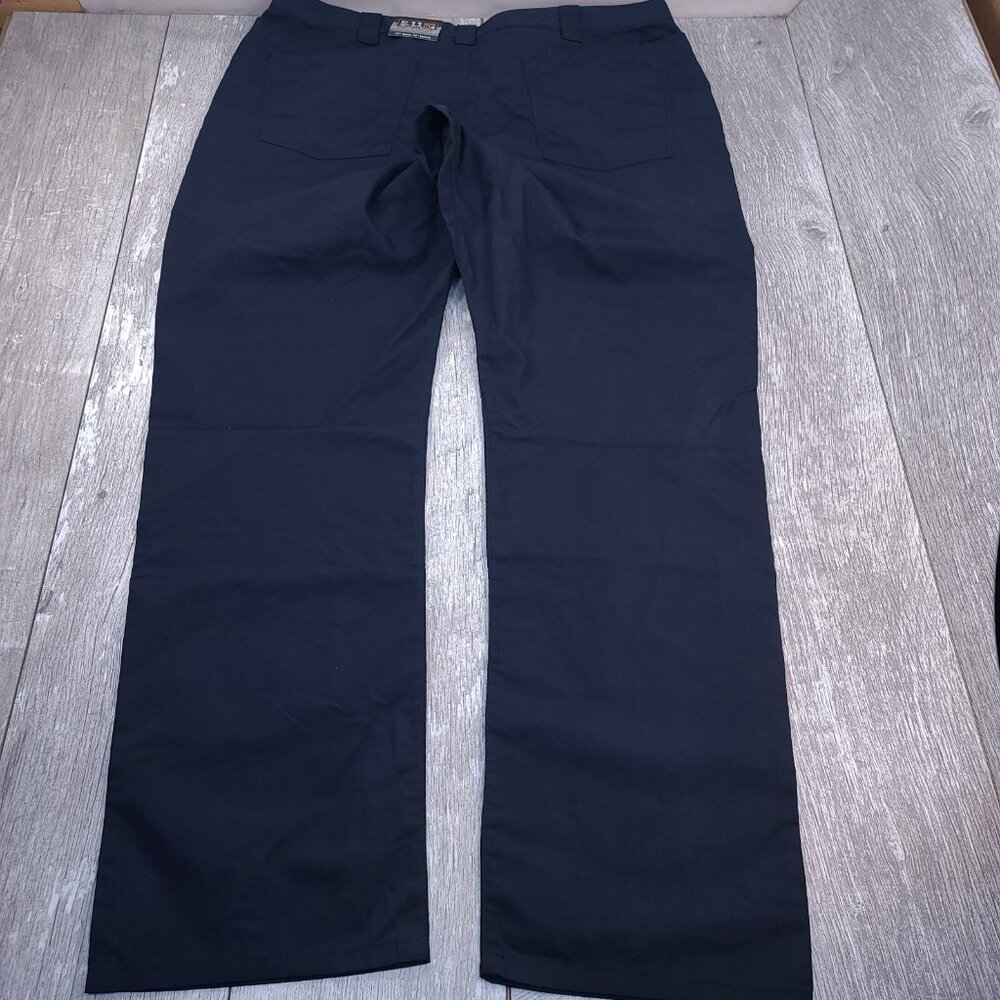 5.11 Tactical Pants Mens 44x36 Navy Taclite Ripstop Jean Cut Mid Rise Straight - Picture 3 of 9